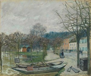 La inundación en Port-Marly, 1876 de Alfred Sisley